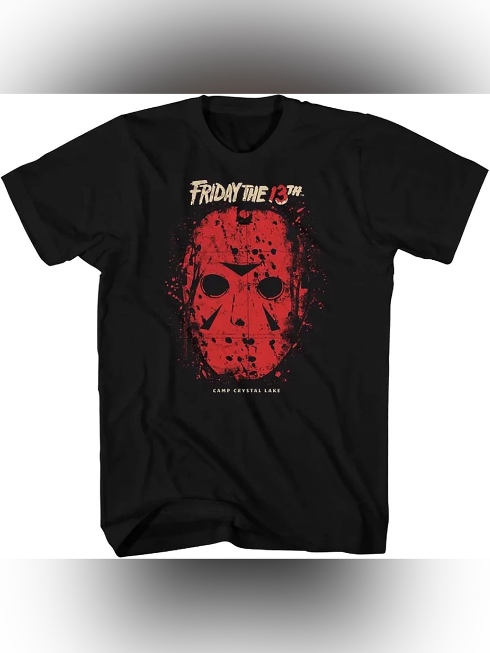 Friday the 13th Jason Mask Camp Crystal Lake Graphic Tee Size Medium
